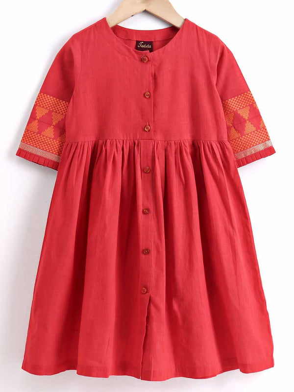 Girls Dress -Orange